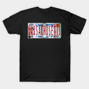 Massachusetts License Plates T-Shirt